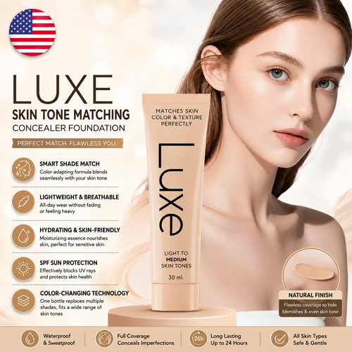 Luxe color changing foundation - color,